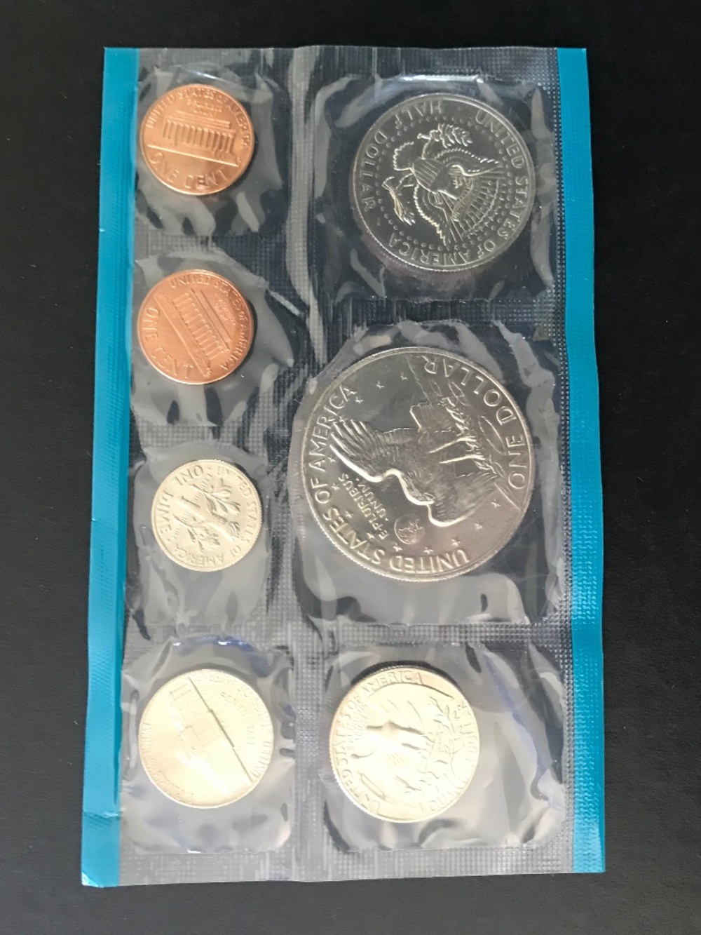 1973 P, D & S U.S. Mint Uncirculated Set 13 Coins -All Mint Pennies - JFK & Ikes - Picture 2 of 5